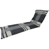 Madison F331 Rollliegenauflage Gartenliege 200x60x8cm grau Grafik