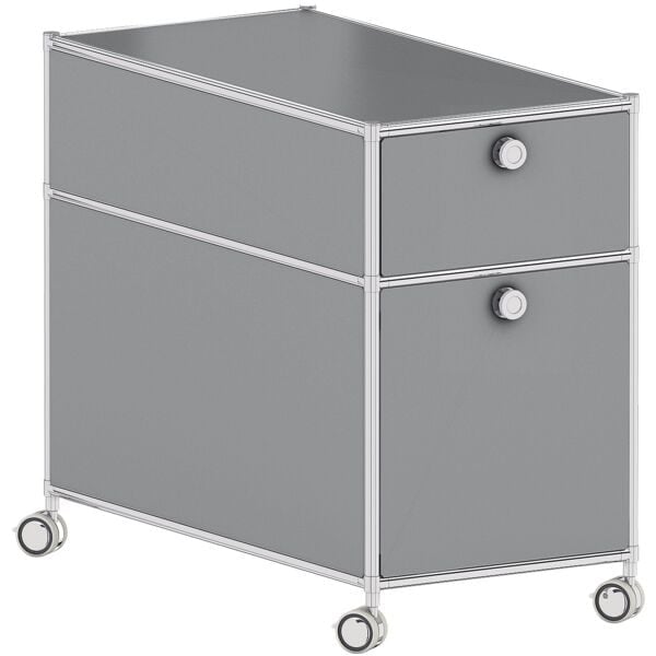 Rollcontainer »System 4« grau, viasit, 42x76x62 cm