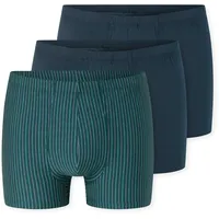 SCHIESSER 95/5 Essentials Boxershorts Dunkelblau / Türkis M 2er Pack