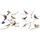KOMAR Windowsticker Birds 31 x 31 cm