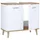 VCM Landos 56 x 60 x 28 cm weiß/honig eiche