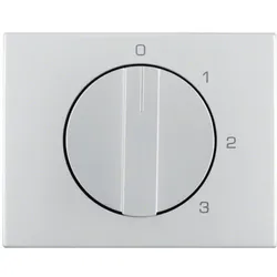 Berker Zentralstück für 3-Stufenschalter mit 0-Stellung (Aluminium)