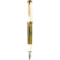 Pelikan Pelikan, Schreibstifte, Füllhalter M400 Schildpatt-Weiß B Etui (White, Gold, Weiss)