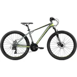 Bikestar Mountainbike, 21 Gang, Shimano, RD-TY300 Schaltwerk, Kettenschaltung, für Damen und Herren, Kettenschaltung, 42540102-41 grau 26 Zoll (66,04cm),