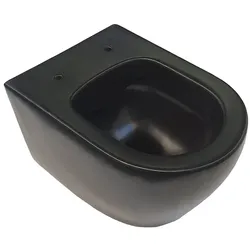 Aloni Design Hänge-WC Schwarz Spülrandlos