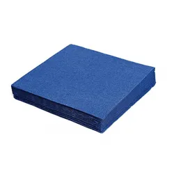 VEPATIM 80x Servietten 33 x 33 cm 1/4-Falz 3-lagig dunkelblau