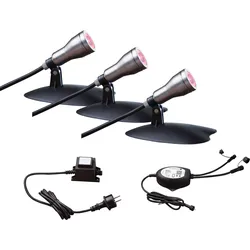 Starter-Set WIFI-SET: 3 RGB-SPOTS mit Alexa-Steuerung