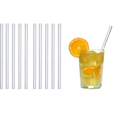 TFA Trinkhalme aus Glas (10er Pack inkl. Reinigungsbürste)