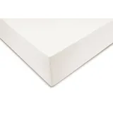 Zo Home Spannbettlaken Mako-Satin 90 x 200 cm weiß