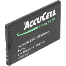 AccuCell Li-Ion-Akku 900mAh 3.7V für Nokia BL-4U, BL-4UV, MP-S-V, N4U85T, TB-BL4U