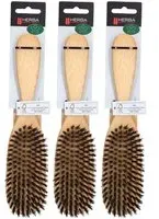 HERBA Brosse à cheveux poils de sanglier ovale hêtre FSC 3x1 pc(s)