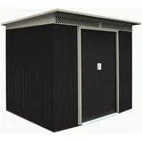 Dema - Geräteschuppen Gerätehaus Schuppen Gartenhaus Dublin Metall 4,8 Qm Anthrazit