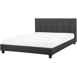 Wasserbett Stoff ROCHELLE 160 x 200 cm Dunkelgrau