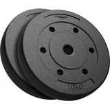 REBEL Zementgefülltes Hantelscheiben-Set 2x10 kg, Loch 31 mm, REBEL ACTIVE RBA-2103
