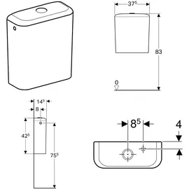 Geberit iCon Keramik-Spülkasten 6 l