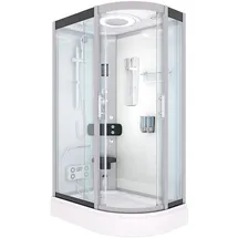 AcquaVapore Dampfdusche Sauna Dusche Duschkabine D60-70T2R-EC 80x120 cm Mit 2k Scheiben Versiegelung