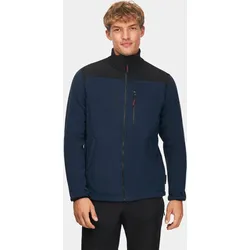 Fleecejacke Bergwandern Herren Alpinus Caen 200 dunkelblau|SCHWARZ 2XL