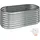 Tectake Flormma 160 x 80 x 60 cm Silber