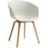 HAY - About A Chair AAC 22, Eiche lackiert / melange cream 2.0 (Kunststoffgleiter)