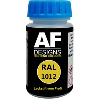 Alex Flittner Designs Lackstift RAL 1012 ZITRONENGELB stumpfmatt 50ml schnelltrocknend Acryl