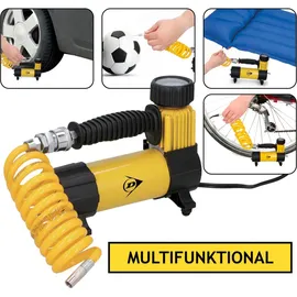 Dunlop Mini-Kompressor 12 Volt Gelb