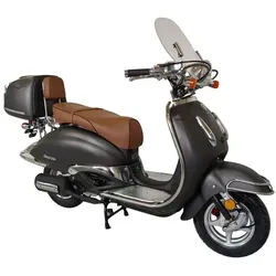 ALPHA MOTORS Motorroller »Retro Firenze«, 50 cm3, Verbrauch: ca. 2,5 l/100 km - schwarz