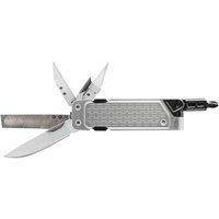 Gerber Multifunktionswerkzeug mit 7 Funktionen, Messer mit glatter Klinge, LockDown Drive, Edelstahl/5Cr15MoV, Silber, 31-003705