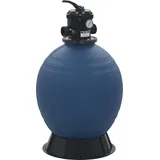 vidaXL Pool-Sandfilter mit 6-Wege-Ventil Filterkessel Blau 560 mm