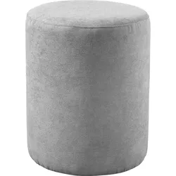 Polsterhocker MAINTAL "Wiesenblick", grau, B:40cm H:50cm T:40cm, Hocker, Hocker rund, merhfach einsetzbar