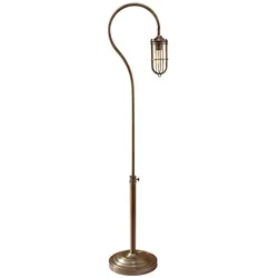 Urban Renewal 1-flammige Stehlampe, dunkles Antikmessing