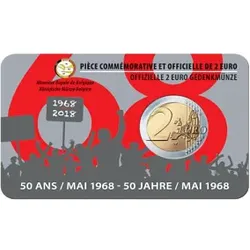 Belgien 2018 2-Euro-Gedenkmünze "50 Jahre Studentenaufstand"