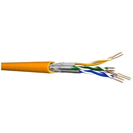 Draka Comteq FTP-Kabel H AWG 24, m Trommel Netzwerkkabel orange, 500 Cat7, S/FTP, ohne Stecker, 500m, Eca (60011603)