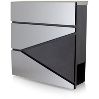 BITUXX Design Briefkasten 16992 Wandbriefkasten Hausbriefkasten Postkasten mit Zeitungsfach