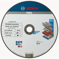 Bosch PRO Multi Material Schleifscheibe 230 x 1,9 x 22,23 mm - 2608602767