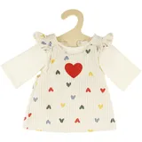 Heless Puppen-Kordkleid ''Herz-Konfetti'' mit T-Shirt Beige (2530)