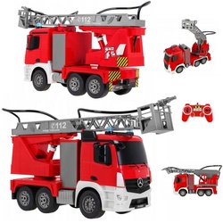 COIL RC-Auto RC-Feuerwehr, RC Ferngesteuertes Mercedes Antos, 1:20, 2,4 GHz, Ferngesteuert, LED, Maße: 46,6 x 16 x 23,7 cm rot
