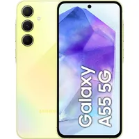 Samsung Galaxy A55 - 5G Smartphone - Dual-SIM - RAM 8 GB / Interner Speicher 128 GB - microSD slot - OLED-Display - 6.6" - 2340 x 1080 Pixel (120 Hz) - Triple-Kamera 50 MP, 12 MP, 5 MP - front camera 32 MP - awesome lemon (SM-A556BZYAEUE)