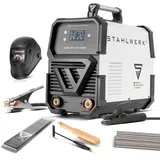 STAHLWERK Elektroden-Schweißgerät ARC 270 ST Digital – Vollausstattung – flexibel einsetzbar ohne Schutzgas, MMA, E-Hand, 270 A, DC, 400 V, stufenlos regelbarer Lichtbogen, Anti-Stick, Hot Start