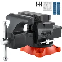 Vevor Schraubstock Sphäroguss 140 mm schwarz