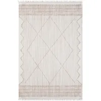 Carpet City Kurzflor Teppich Wohnzimmer Beige, - 120x170 cm