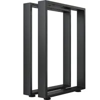 GGM Möbel 2er-Set U Stehtisch Kufen | Schwarz |