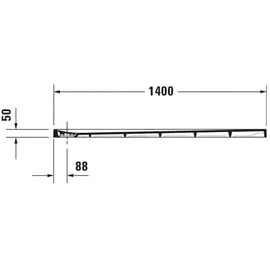 Duravit Rechteck-Duschwanne Stonetto 140x80x5cm, anthrazit
