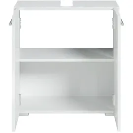 Badplaats Waschbeckenunterschrank, Jupiter 2 Türen Weiß - 60 x 30 cm Badezimmer, Badezimmerschränke, Bad Unterschränke