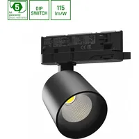 Spectrum LED 3-Phasen Stromschienenstrahler ARTEMIDA MINI 6,5-20W 600-1700lm schwarz