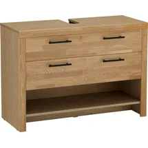 Home Affaire Waschbeckenunterschrank »Satori« Breite 100 cm, Fronten & Rahmen aus Eiche, Klappe und Schublade