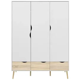 VCM Kleiderschrank Napoli 200 x 147 x 58 cm Weiß