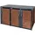 ML-Design Mülltonnenbox 3er 200 x 80 x 116,3 cm anthrazit-rostoptik