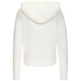 French Connection Kapuzenpullover mit Zopfmuster Creme 36/38