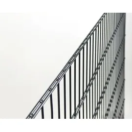 GAH Alberts Doppelstabmattenzaun Set 2 Matten 1,2 x 4 m anthrazit