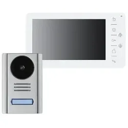 Indexa 28210 Video-Türsprechanlage VT38 mit 7 Zoll Monitor, Einfamilienhaus EFH, 4-Draht VT38 SET